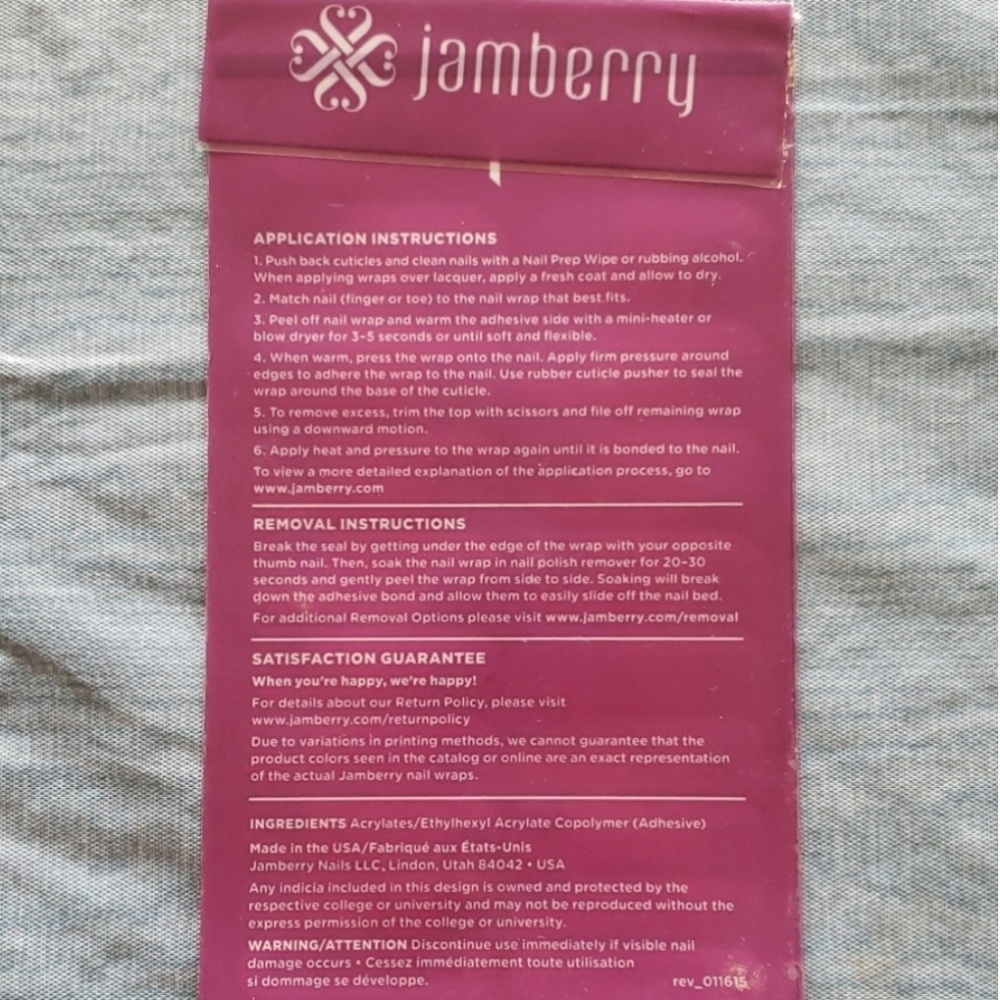 Nepal Relief Jamberry Nail Wraps - Picture 4 of 4